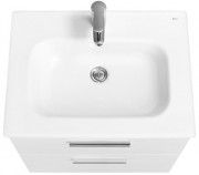 Тумба с умывальником Roca Victoria 80 см, белый глянец Тумба с умывальником Roca Victoria 80 см, белый глянец