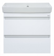 Тумба подвесная Misty Енисей 60 с 2 ящиками под умывальник белая Тумба подвесная Misty Енисей 60 с 2 ящиками под умывальник белая