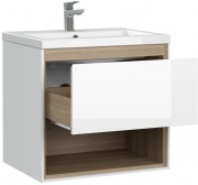 Тумба подвесная Cersanit Louna 58x54 под умывальник Como 60