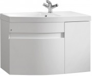 Тумба под умывальник Белюкс Токио НП 80-01 белый глянец, левый Тумба под умывальник Белюкс Токио НП 80-01 белый глянец, левый