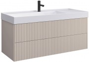 Тумба под умывальник Белюкс Сиртаки НП 120-02 светлый миндаль матовый