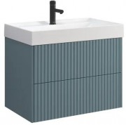 Тумба под умывальник Белюкс Сиртаки НП 120-02 голубой малахит матовый