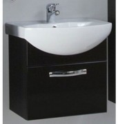 Тумба под умывальник Акватон Ария 65 черный глянец