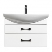 Тумба под умывальник Акватон Адель 80 белый глянец