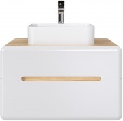 Тумба под умывальник Raval Solare Solr.01.80/P/DG-W/RL дуб мавелла голд/белый Тумба под умывальник Raval Solare Solr.01.80/P/DG-W/RL дуб мавелла голд/белый