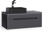 Тумба под умывальник Jorno Shine 100 антрацит Тумба под умывальник Jorno Shine 100 антрацит