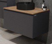 Тумба под умывальник Jorno Cossety 80 антрацит/дуб крафт золотой Тумба под умывальник Jorno Cossety 80 антрацит/дуб крафт золотой