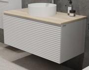 Тумба под умывальник Jorno Cossety 100 белая/дуб мавелла голд Тумба под умывальник Jorno Cossety 100 белая/дуб мавелла голд