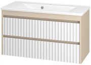 Тумба под умывальник Brevita Balaton 100 BAL-06100-03-012Я белая/бежевая матовая эмаль Тумба под умывальник Brevita Balaton 100 BAL-06100-03-012Я белая/бежевая матовая эмаль