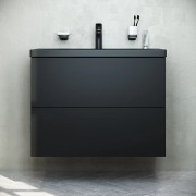 Тумба под умывальник Am.Pm Gem M90FHX07522BM черный матовый Тумба под умывальник Am.Pm Gem M90FHX07522BM черный матовый