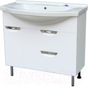 Тумба с умывальником СанитаМебель Эмили-601.900 + Эльбрус 90 Тумба с умывальником СанитаМебель Эмили-601.900 + Эльбрус 90