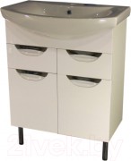 Тумба с умывальником СанитаМебель Эмили 601.650 + Балтика 65 Тумба с умывальником СанитаМебель Эмили 601.650 + Балтика 65