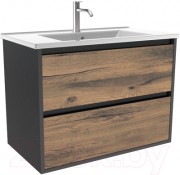 Тумба с умывальником ЗОВ Парма 80 P80LAN0MAMC1B-OL80 (антрацит/аттик) Тумба с умывальником ЗОВ Парма 80 P80LAN0MAMC1B-OL80 (антрацит/аттик)