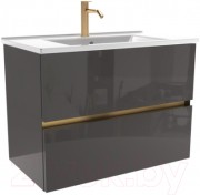 Тумба с умывальником ЗОВ Лира 100 L100MWFMLGVG-OL100 (грифель глянец) Тумба с умывальником ЗОВ Лира 100 L100MWFMLGVG-OL100 (грифель глянец)