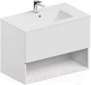 Тумба с умывальником ЗОВ Кито-2 80 2K80LW0MWM-OL80 (белый матовый) Тумба с умывальником ЗОВ Кито-2 80 2K80LW0MWM-OL80 (белый матовый)