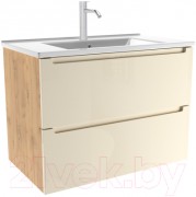 Тумба с умывальником ЗОВ Дион 60 D60LHO0M1015GKV5-OL60 (бежевый глянец/дуб) Тумба с умывальником ЗОВ Дион 60 D60LHO0M1015GKV5-OL60 (бежевый глянец/дуб)