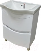 Тумба с умывальником Гамма Р25оФ8 У-65 Альбатрос-10065 (улыбка)