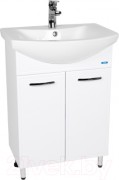Тумба с умывальником Viant Милан Балтика 60 VMIL60BA-T2ST + WH110246 Тумба с умывальником Viant Милан Балтика 60 VMIL60BA-T2ST + WH110246