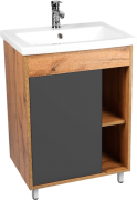 Тумба с умывальником Viant Бостон Como 70 VBOS70COG-T1ST+S-UM-COM70/1-w Тумба с умывальником Viant Бостон Como 70 VBOS70COG-T1ST+S-UM-COM70/1-w