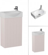 Тумба с умывальником Lauter Из искусственного мрамора Amelia 40 (пудрово-розовый п/мат) Тумба с умывальником Lauter Из искусственного мрамора Amelia 40 (пудрово-розовый п/мат)