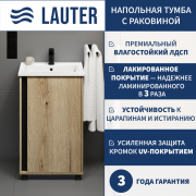 Тумба с умывальником Lauter Nika 49 (дуб эвок/черный) Тумба с умывальником Lauter Nika 49 (дуб эвок/черный)