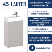 Тумба с умывальником Lauter Amelia 40 (кашемир п/мат)