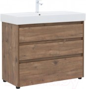 Тумба с умывальником Aquanet Nova Lite 100 307083 (дуб рустикальный)