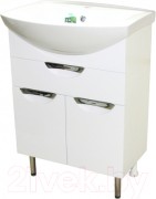 Тумба под умывальник СанитаМебель Эмили-601.600 (белый) Тумба под умывальник СанитаМебель Эмили-601.600 (белый)