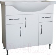 Тумба под умывальник СанитаМебель Камелия-69.51 Д2 (белый) Тумба под умывальник СанитаМебель Камелия-69.51 Д2 (белый)