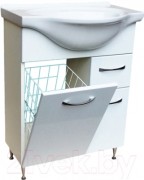 Тумба под умывальник СанитаМебель Камелия-65.12к Д2 (белый) Тумба под умывальник СанитаМебель Камелия-65.12к Д2 (белый)