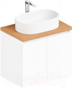Тумба под умывальник ЗОВ Монови 80 M80LW0LW-HPL38T (туя/белый)