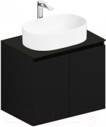 Тумба под умывальник ЗОВ Монови 80 M80LG0LG-LDSPG (подвесная/антрацит)