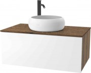 Тумба под умывальник ЗОВ Кито 60 K60LA0MWMC-LDSPA (аттик/белый матовый)