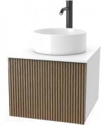 Тумба под умывальник ЗОВ Кито 50 K50LW0MRMC-LDSPWС0 (белый/тростник) Тумба под умывальник ЗОВ Кито 50 K50LW0MRMC-LDSPWС0 (белый/тростник)