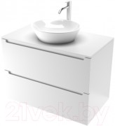 Тумба под умывальник ЗОВ Дион 70 D70LWP0M9003MKV5-LDSPW (белый матовый)