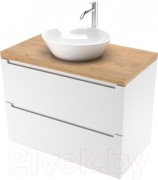 Тумба под умывальник ЗОВ Дион 60 D60LWP0M9003MKV5-HPL38T (туя/белый матовый) Тумба под умывальник ЗОВ Дион 60 D60LWP0M9003MKV5-HPL38T (туя/белый матовый)