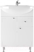 Тумба под умывальник Айсберг Уют 60 Классик с верхним ящиком В1 Тумба под умывальник Айсберг Уют 60 Классик с верхним ящиком В1