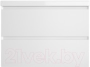 Тумба под умывальник Style Line Манхэттен 75 2 ящика (подвесная, белый) Тумба под умывальник Style Line Манхэттен 75 2 ящика (подвесная, белый)