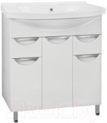 Тумба под умывальник Style Line Жасмин 80 2 ящика (для классической раковины)