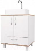Тумба под умывальник Doratiz Гавайи 60 9908.181 (белый/дуб сонома) Тумба под умывальник Doratiz Гавайи 60 9908.181 (белый/дуб сонома)