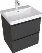 Тумба под умывальник Aquanet Эмбер 60 330466 (черный матовый) Тумба под умывальник Aquanet Эмбер 60 330466 (черный матовый)