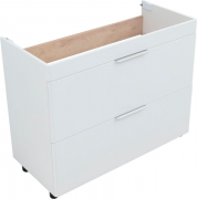 Тумба под умывальник Aquanet Ирис New 100 339257 (белый глянцевый)