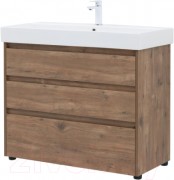 Тумба под умывальник Aquanet Nova Lite 100 302480 (дуб рустикальный)