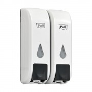 Дозатор (диспенсер) для жидкого мыла Puff-8108 (350мл + 350мл) Дозатор (диспенсер) для жидкого мыла Puff-8108 (350мл + 350мл)