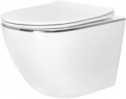 Унитаз подвесной Amore di Mare Delio P203 SIlver Line 36x49 Унитаз подвесной Amore di Mare Delio P203 SIlver Line 36x49