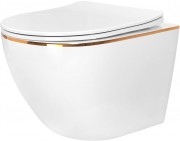 Унитаз подвесной Amore di Mare Delio P203 Gold Line 36x49 Унитаз подвесной Amore di Mare Delio P203 Gold Line 36x49