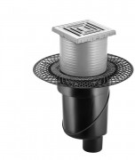 Душевой трап Berges PLATZ Uno 100x100 090069 матовый хром Душевой трап Berges PLATZ Uno 100x100 090069 матовый хром