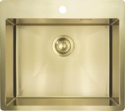 Мойка кухонная Deante Olfato ZPO_R10B 55x50,5 брашированное золото Мойка кухонная Deante Olfato ZPO_R10B 55x50,5 брашированное золото