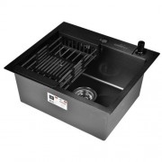 Мойка кухонная Wisent WS36045B PVD Графит Мойка кухонная Wisent WS36045B PVD Графит