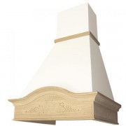 Вытяжка купольная Elikor Вилла Фрукты 90П-650-П3Д (бежевый/дуб неокрашенный)